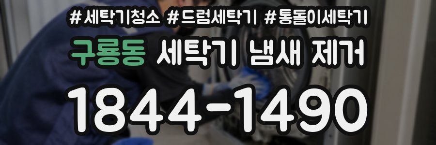 구룡동 세탁기 냄새 제거