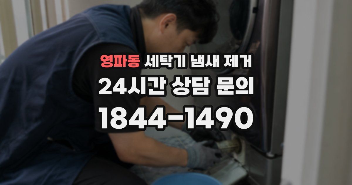 영파동 세탁기 냄새 제거