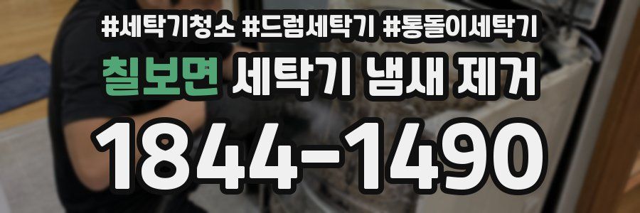 칠보면 세탁기 냄새 제거