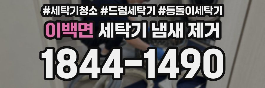 이백면 세탁기 냄새 제거