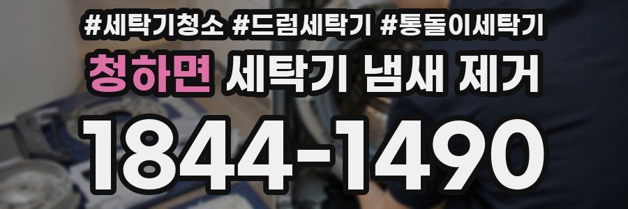 청하면 세탁기 냄새 제거