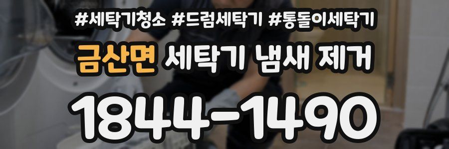 금산면 세탁기 냄새 제거