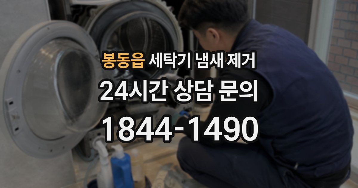 봉동읍 세탁기 냄새 제거