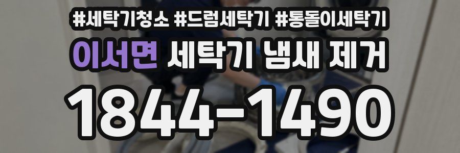 이서면 세탁기 냄새 제거