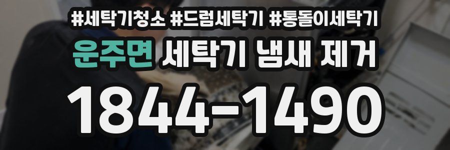 운주면 세탁기 냄새 제거