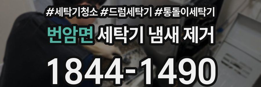 번암면 세탁기 냄새 제거