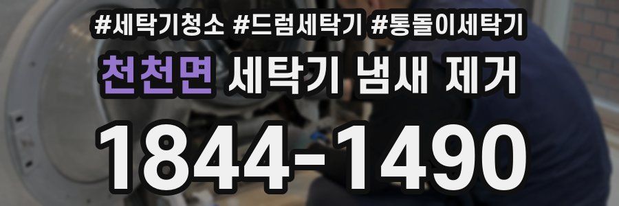 천천면 세탁기 냄새 제거