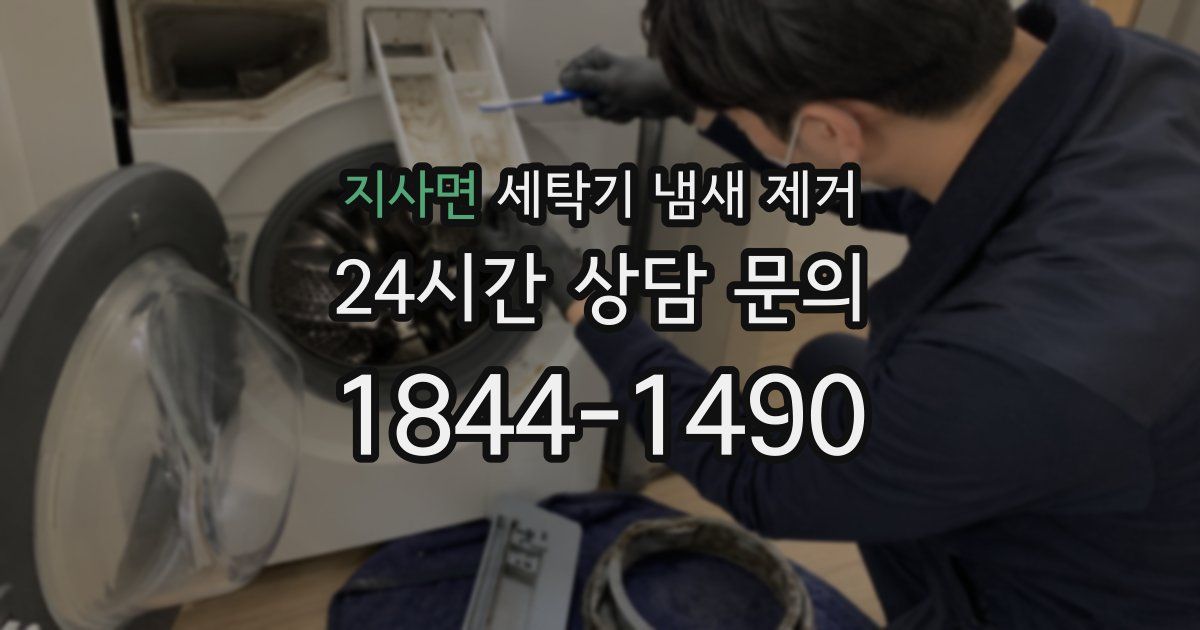 지사면 세탁기 냄새 제거