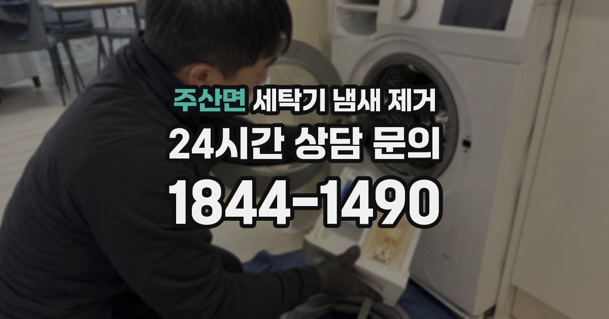 주산면 세탁기 냄새 제거
