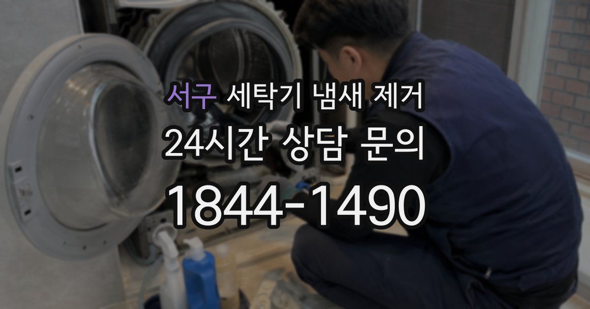 서구 세탁기 냄새 제거