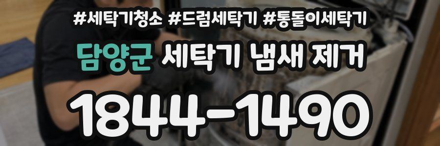 담양군 세탁기 냄새 제거