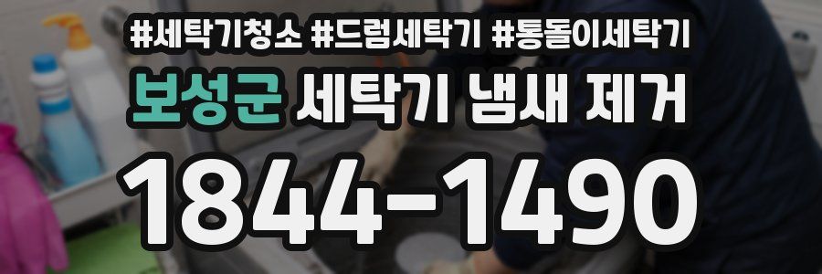 보성군 세탁기 냄새 제거