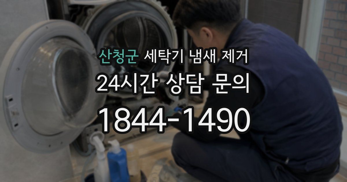 산청군 세탁기 냄새 제거