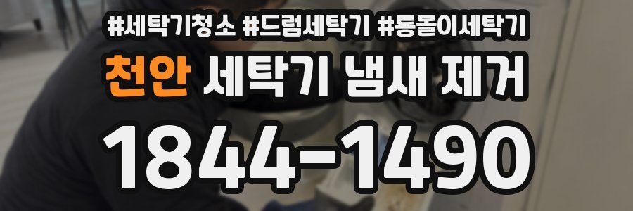 천안 세탁기 냄새 제거
