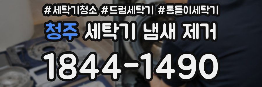 청주 세탁기 냄새 제거