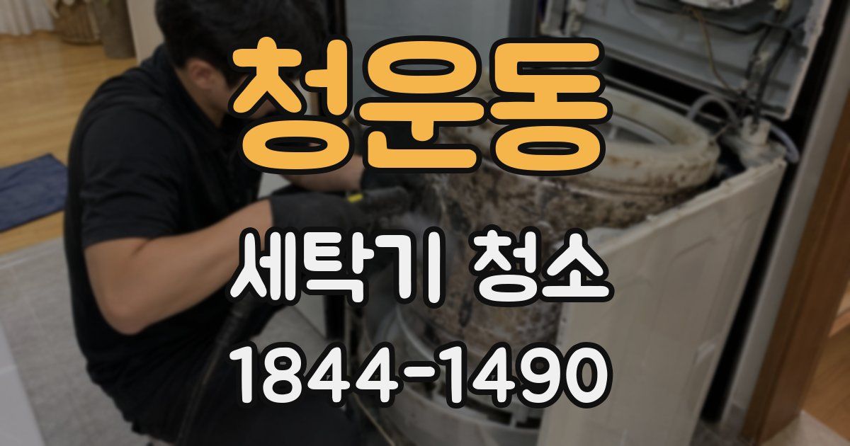 청운동 세탁기 청소