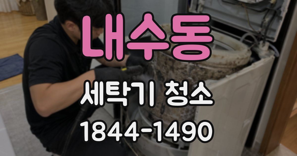 내수동 세탁기 청소