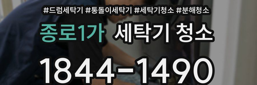 종로1가 세탁기 청소