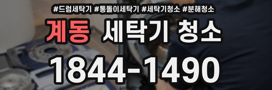 계동 세탁기 청소