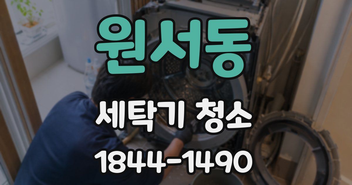 원서동 세탁기 청소