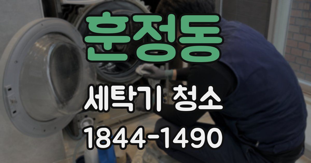훈정동 세탁기 청소