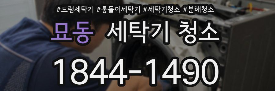 묘동 세탁기 청소