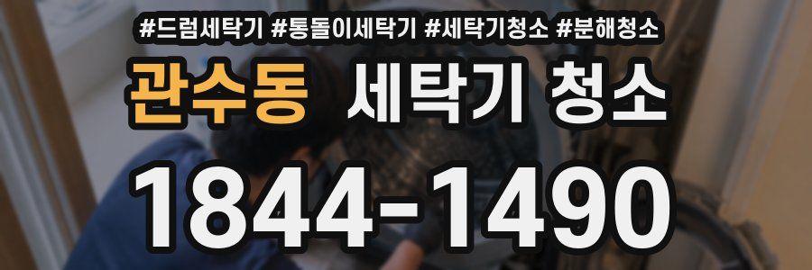 관수동 세탁기 청소
