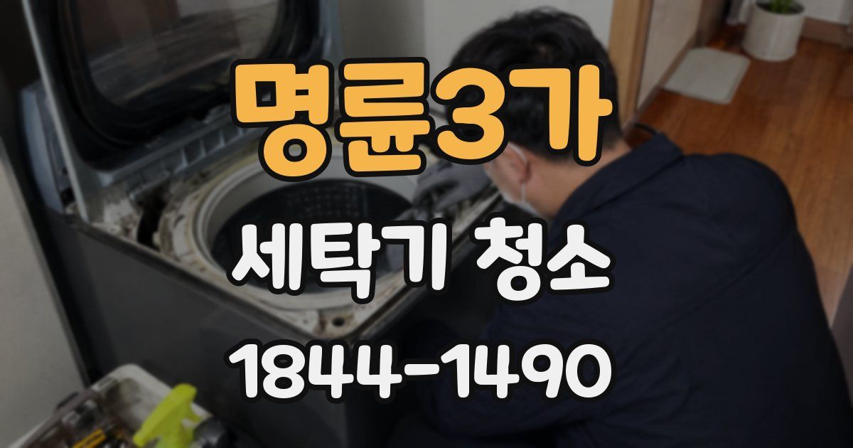 명륜3가 세탁기 청소