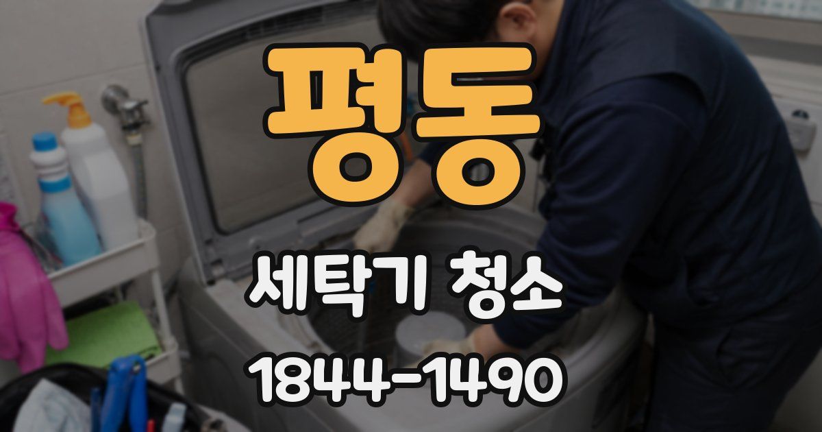 평동 세탁기 청소