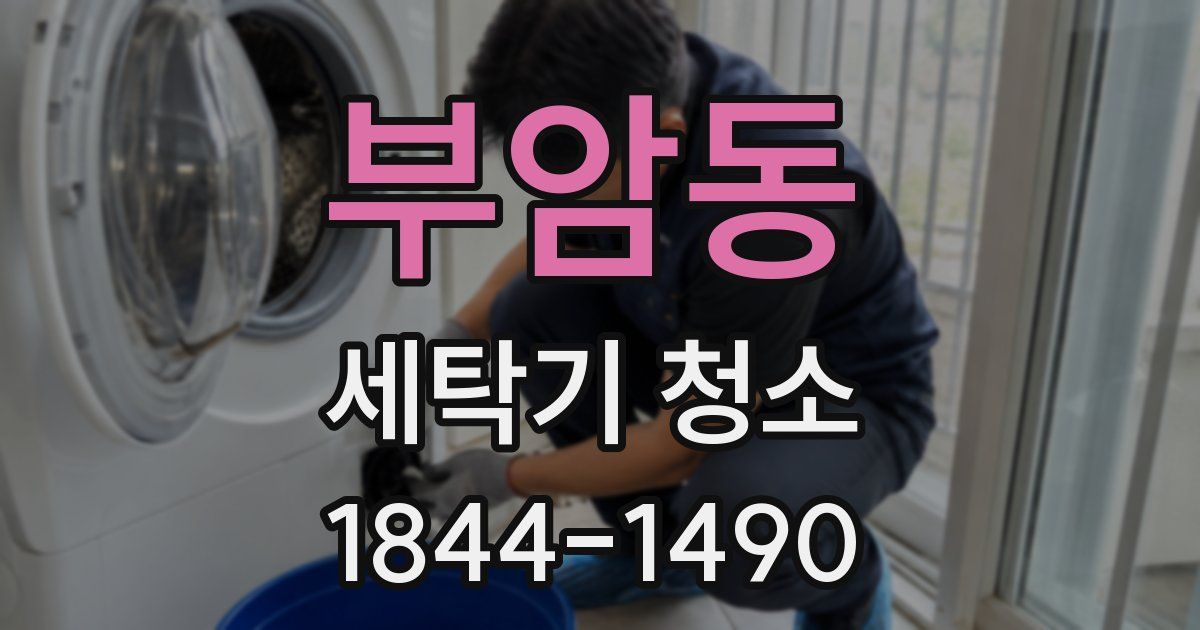 부암동 세탁기 청소