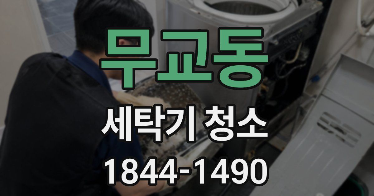 무교동 세탁기 청소