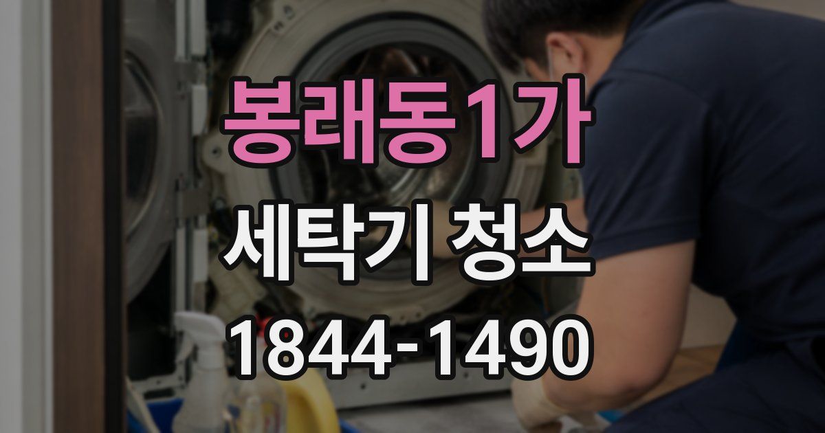 봉래동1가 세탁기 청소