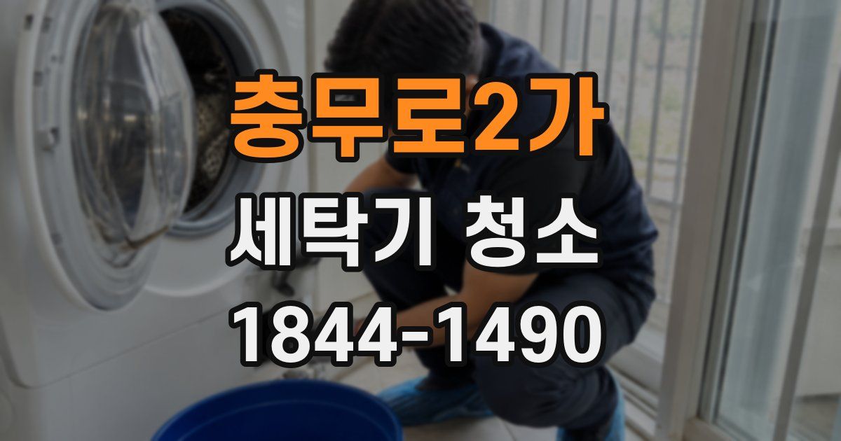 충무로2가 세탁기 청소