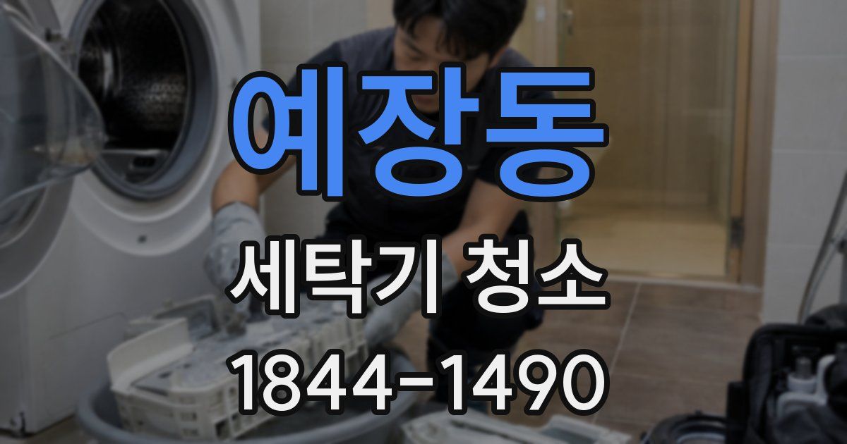 예장동 세탁기 청소