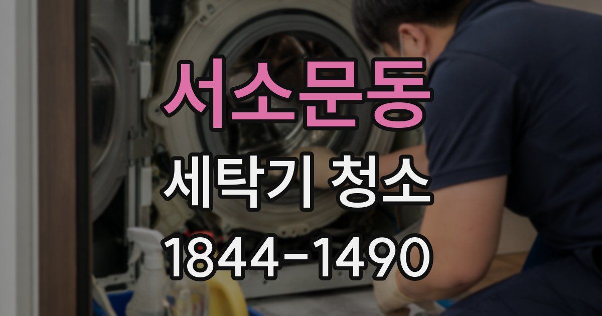 서소문동 세탁기 청소
