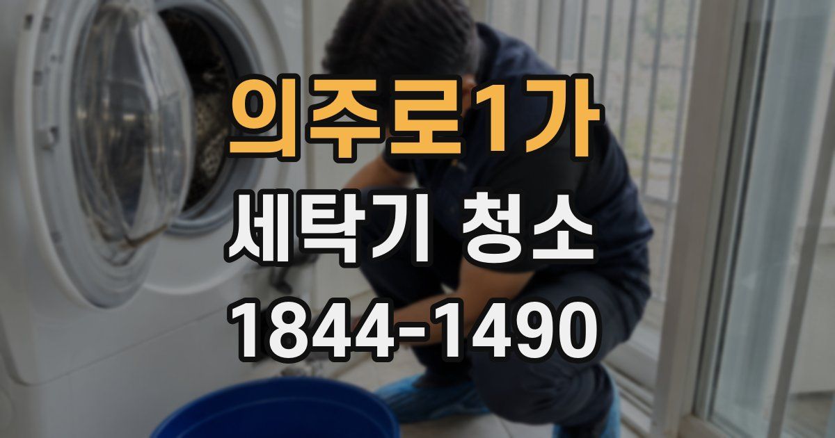 의주로1가 세탁기 청소