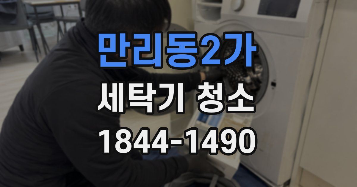 만리동2가 세탁기 청소