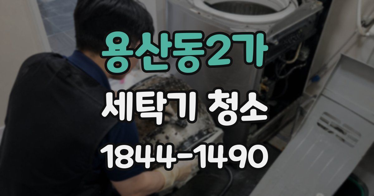 용산동2가 세탁기 청소