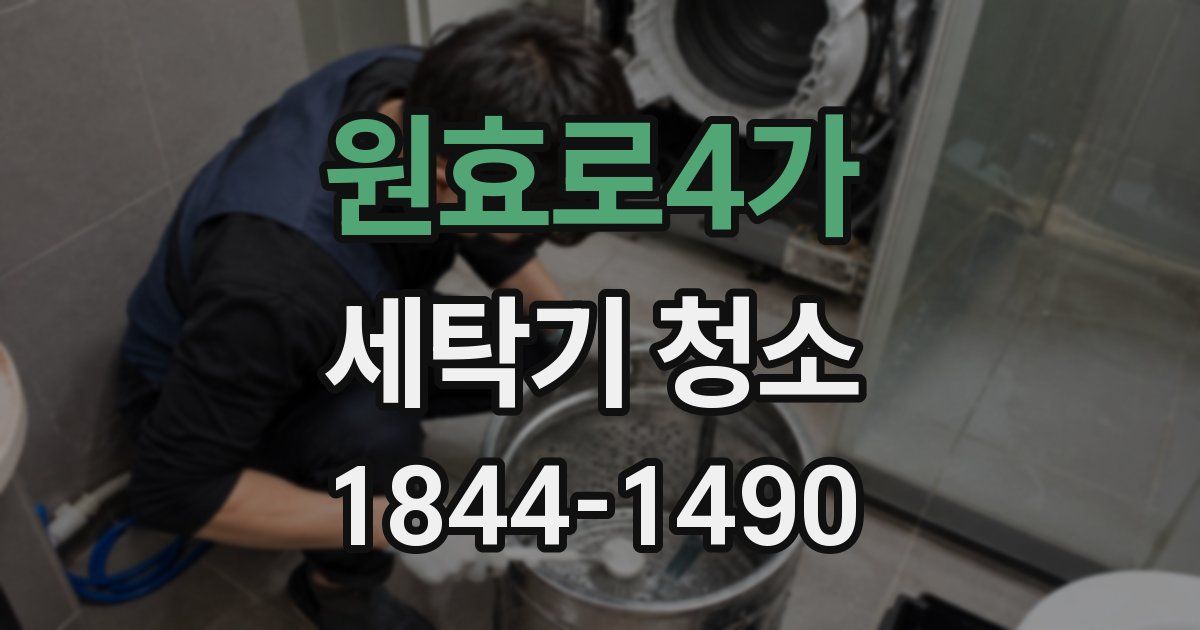 원효로4가 세탁기 청소