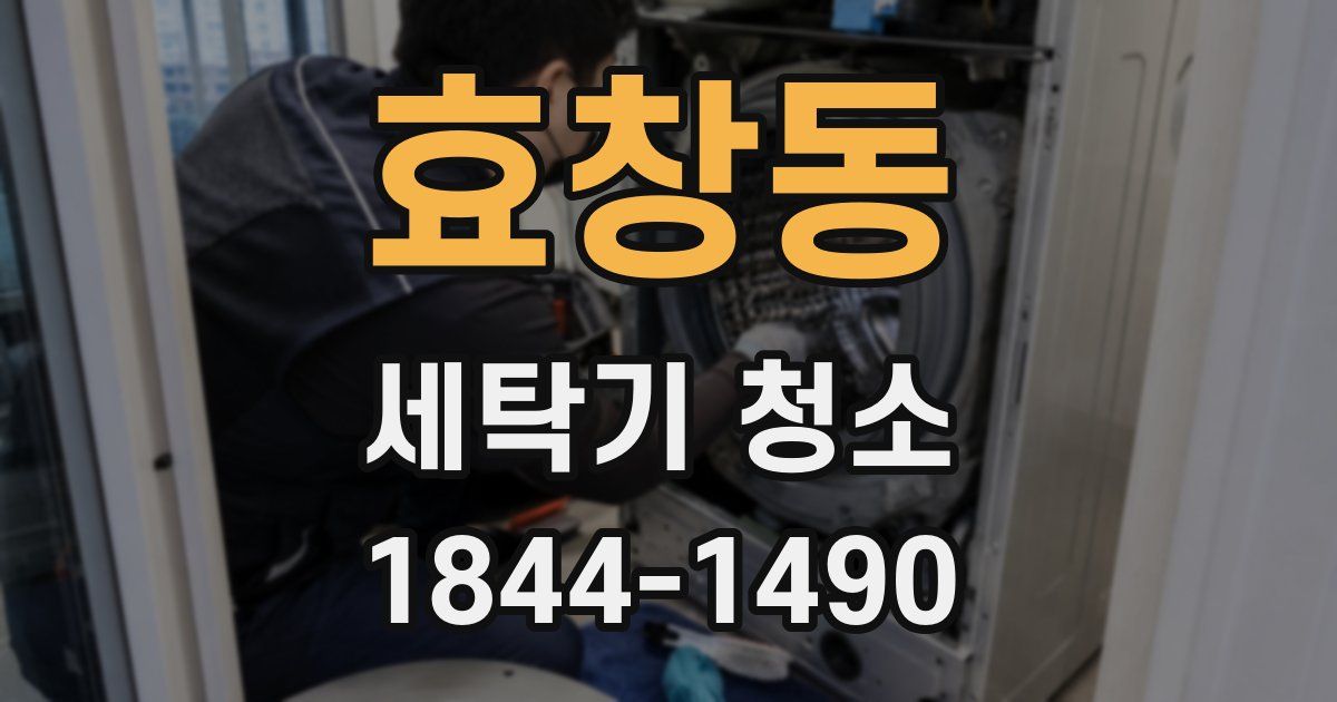 효창동 세탁기 청소