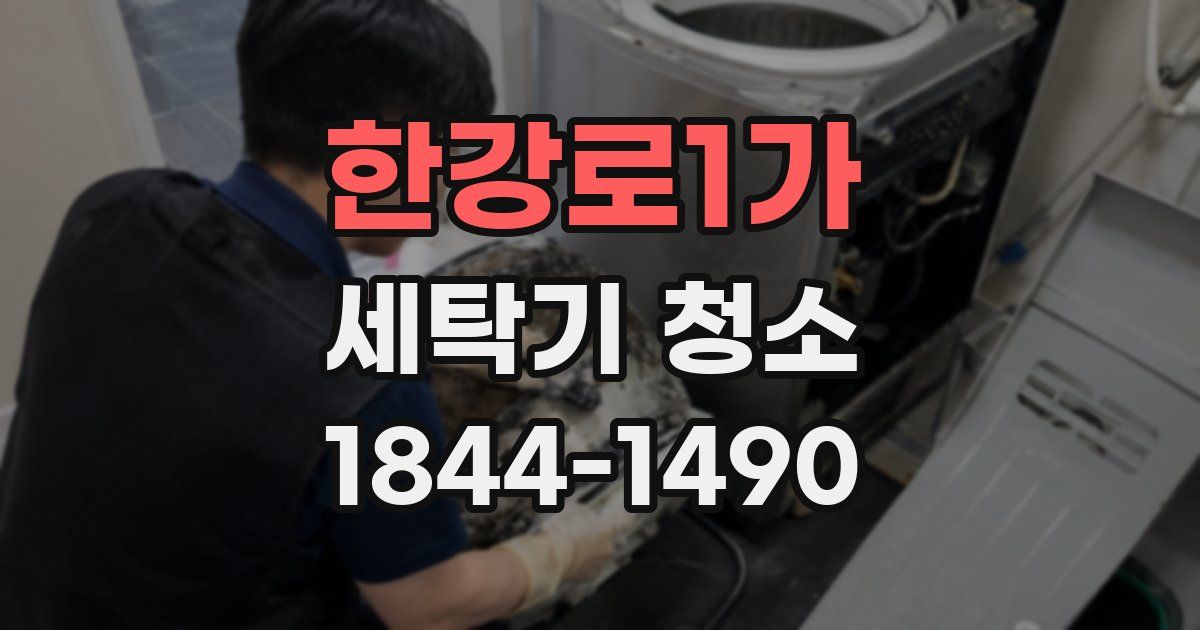 한강로1가 세탁기 청소