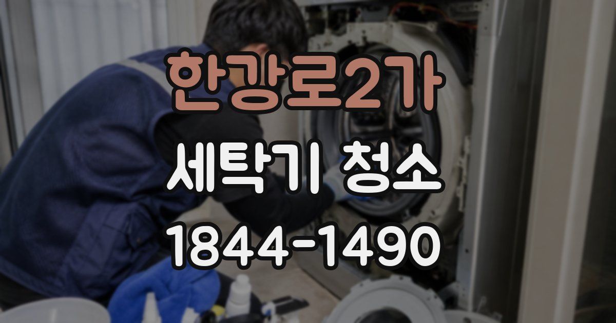 한강로2가 세탁기 청소