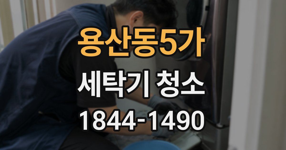 용산동5가 세탁기 청소