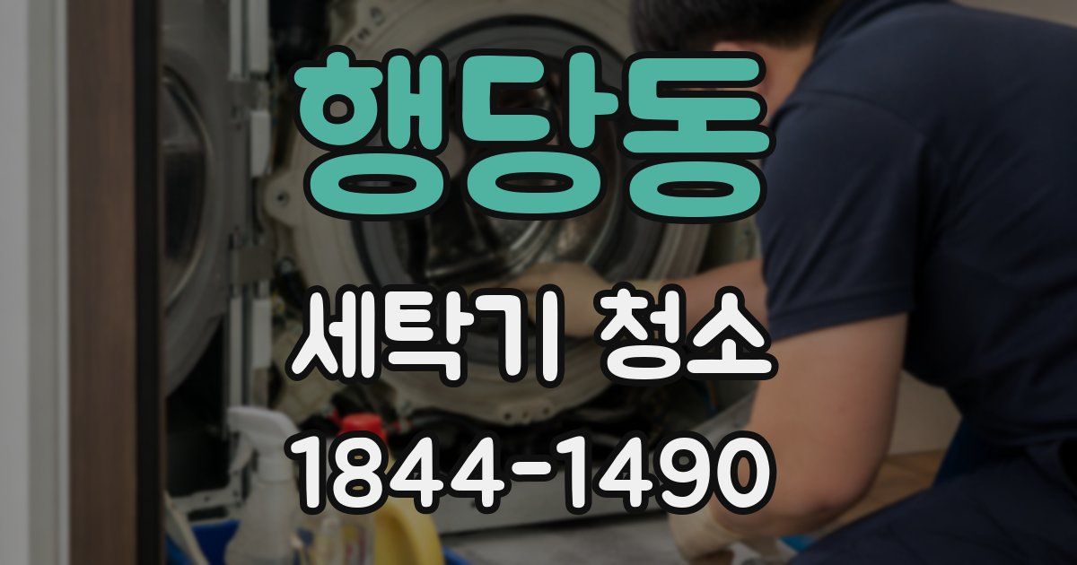 행당동 세탁기 청소