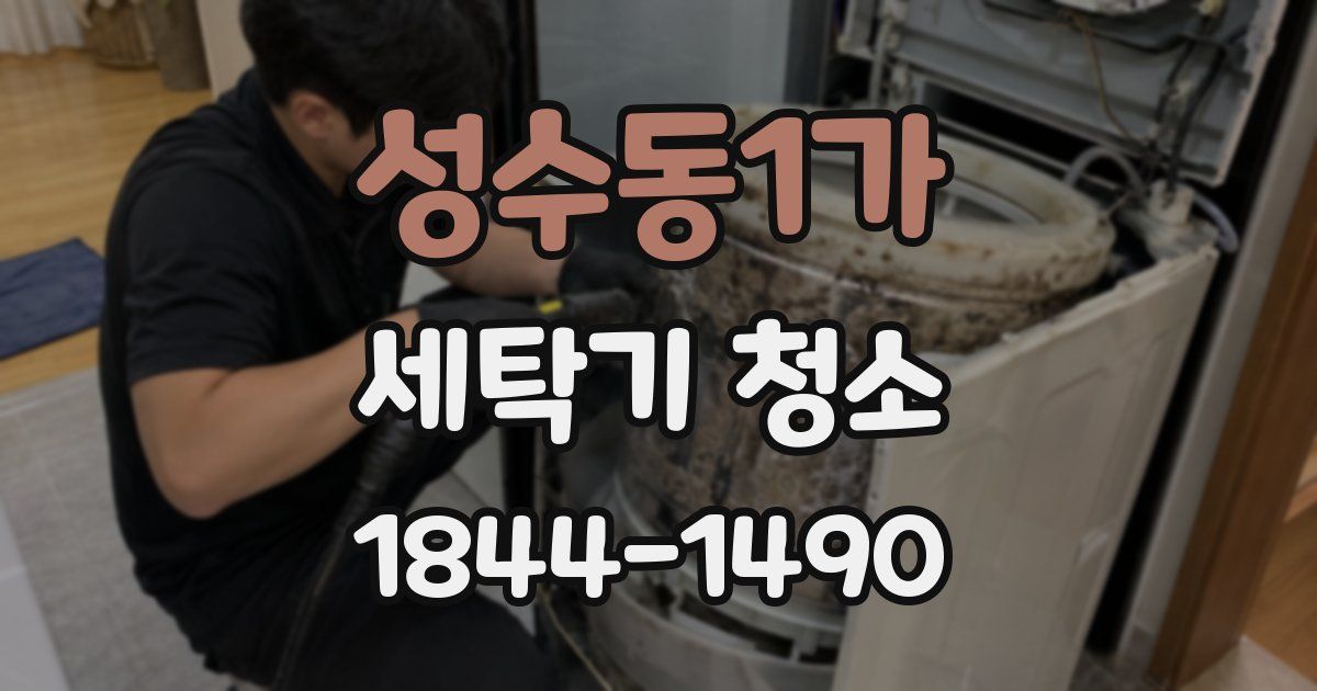 성수동1가 세탁기 청소