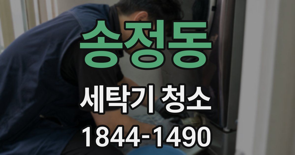 송정동 세탁기 청소