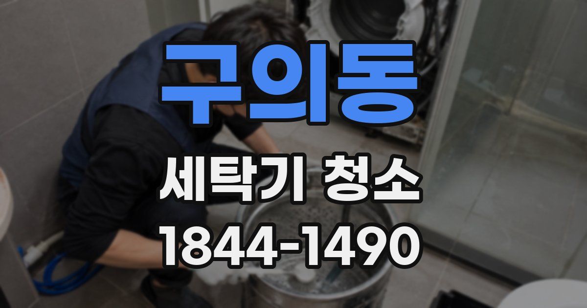 구의동 세탁기 청소