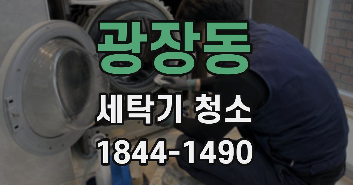 광장동 세탁기 청소