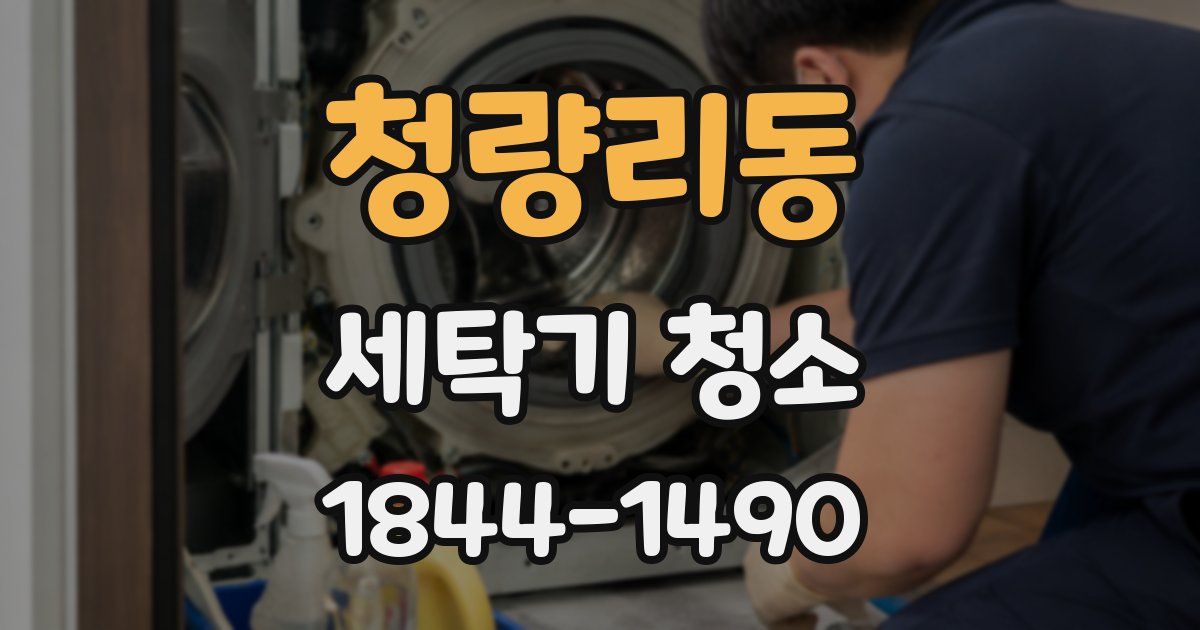 청량리동 세탁기 청소