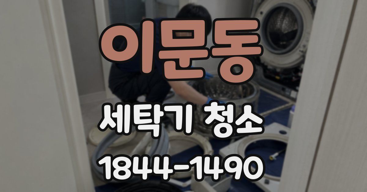 이문동 세탁기 청소